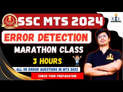 SSC MTS 2024 English Grammar Error Detection Marathon Class |All 113 Questions asked in SSC MTS 2023