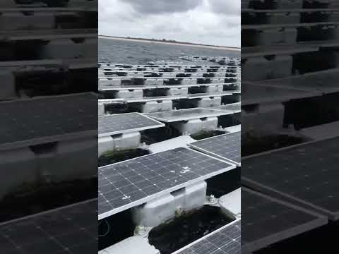 Floating Solar Power Plant #solarenergy