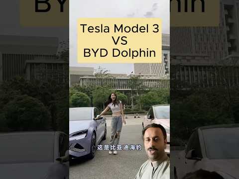 “Chinese EV vs American Tech – BYD Dolphin vs Tesla Model 3!” | #china #vs #america