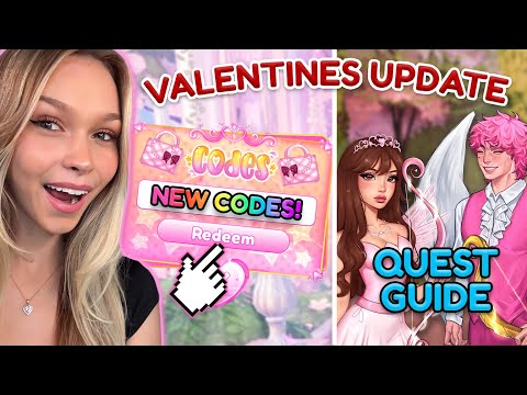 Valentines Update OUT NOW *ALL CODES* + QUEST GUIDE AND NEW ITEMS!