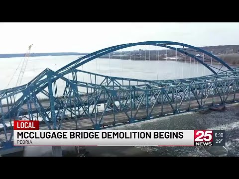 Demolition begins at Peoria’s McClugage Bridge