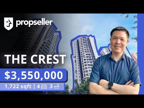 Explore a Luxurious 4-BR Corner Unit With High Ceiling @ The Crest | Propseller Property Tours