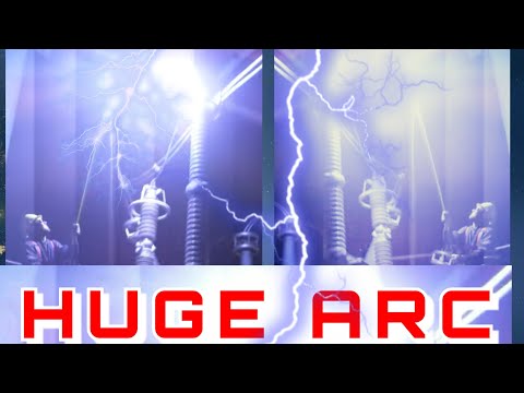 Lineman pulls HUGE electrical ARC Working On Power Lines at Night | 500,000 Volt Induction
