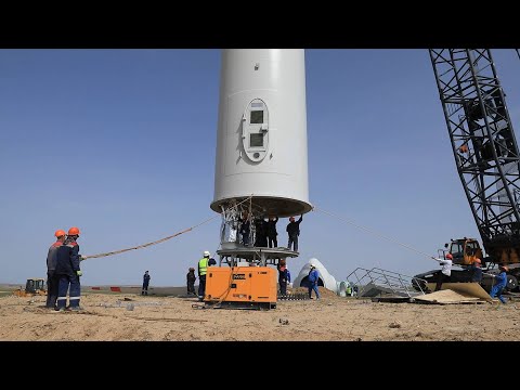 GLOBALink | Central Asia&#039;s largest Chinese-built wind farm to power 1 mln Kazakh homes