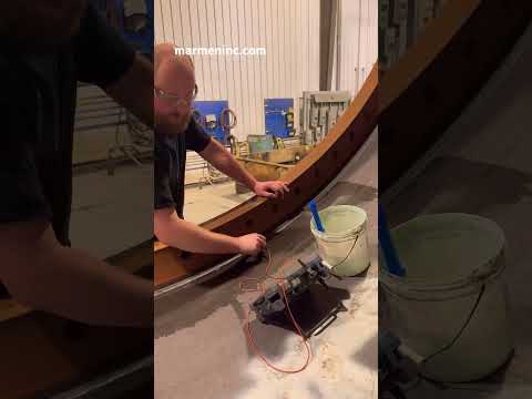 Non-destructive testing welding inspection at Marmen! #asmr #NDT #windenergy #ultrasonic #inspection