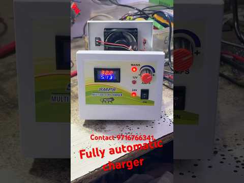 Digital fully automatic battery charger #dj #remix #song #electrical #electronic #battery #plugable