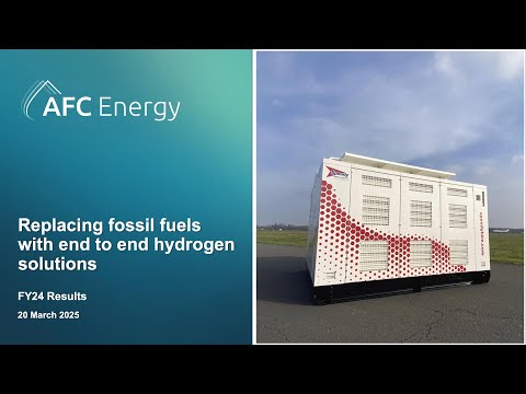 AFC ENERGY PLC - FY24 Results..
