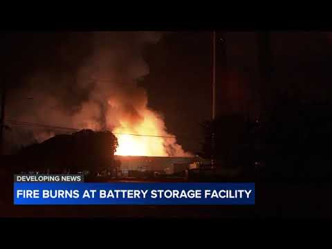 Fire at large California battery storage facility forces evacuations