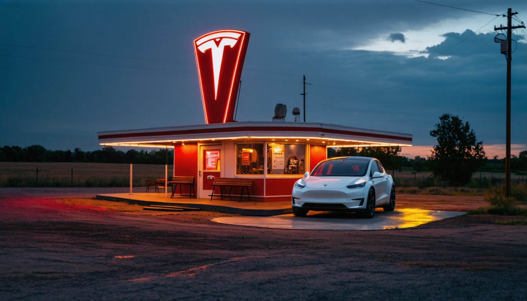 The Electric Nostalgia: Tesla’s Retro Drive-In Aims to Revive the American Dream